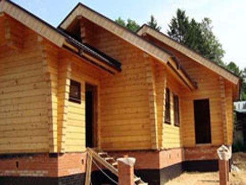 Строим дом из клееного бревна