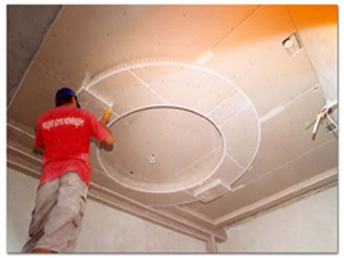 Технология выравнивания типичных потолочных плит